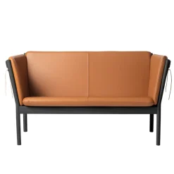 FDB Møbler J148 Sofa Schwarz/Cognac Fashion