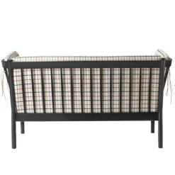 FDB Møbler J148 Sofa Schwarz/Rot kariert Fashion