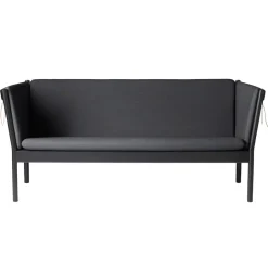 FDB Møbler J149 Sofa 3-Sitzer Schwarze Eiche/Dunkelgrau Sale