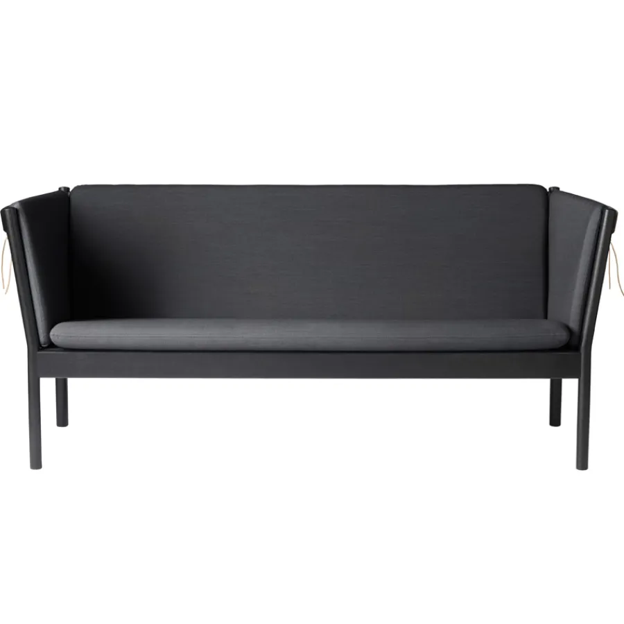 FDB Møbler J149 Sofa 3-Sitzer Schwarze Eiche/Dunkelgrau Sale