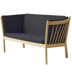 FDB Møbler J148 Sofa 2-Sitzer Eiche lackiert Dark Grey Hot