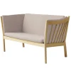 FDB Møbler J148 Sofa 2-Sitzer Eiche lackiert Light Grey Online