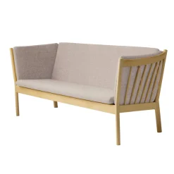 FDB Møbler J149 Sofa 3-Sitzer Eiche lackiert Light Grey Best