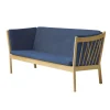 FDB Møbler J149 Sofa 3-Sitzer Eiche lackiert Dark Blue Outlet