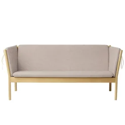 FDB Møbler J149 Sofa 3-Sitzer Eiche lackiert Light Grey Best