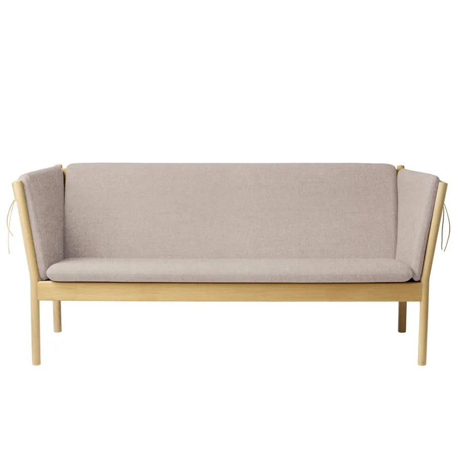FDB Møbler J149 Sofa 3-Sitzer Eiche lackiert Light Grey Best