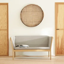 FDB Møbler J148 Sofa 2-Sitzer Eiche lackiert Beige Online