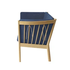 FDB Møbler J149 Sofa 3-Sitzer Eiche lackiert Dark Blue Outlet