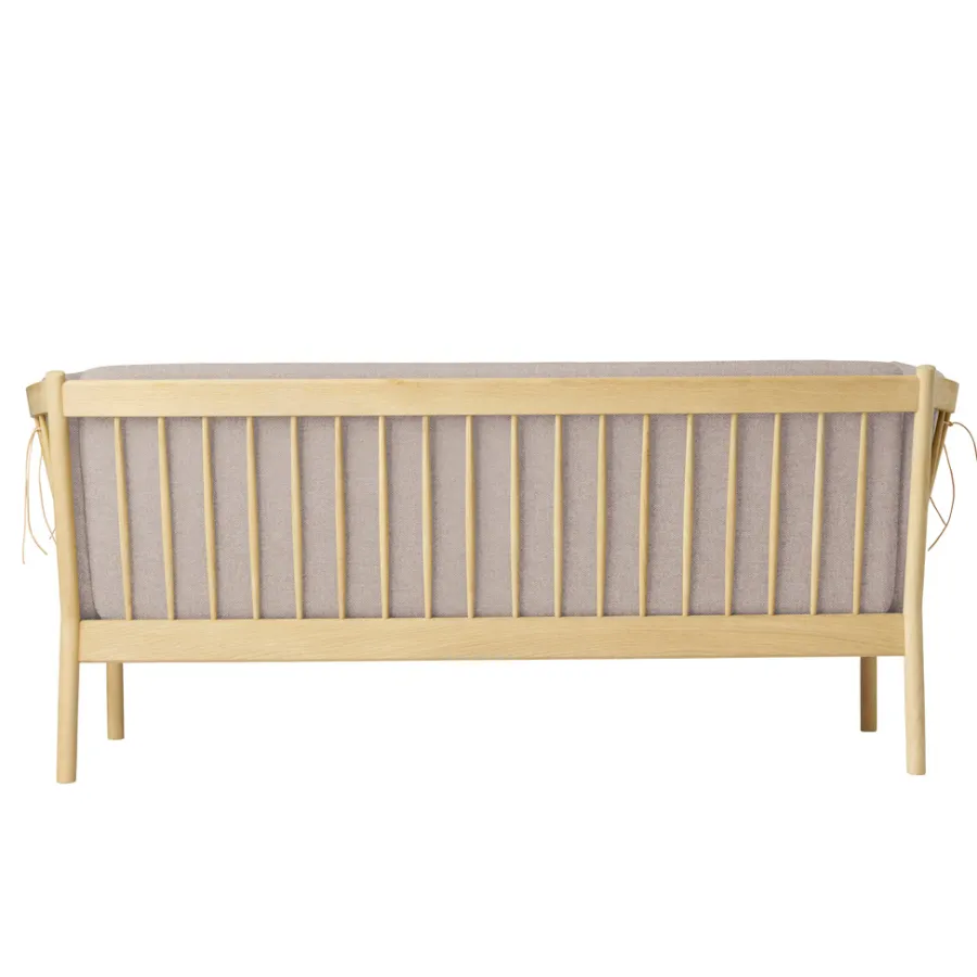 FDB Møbler J149 Sofa 3-Sitzer Eiche lackiert Light Grey Best