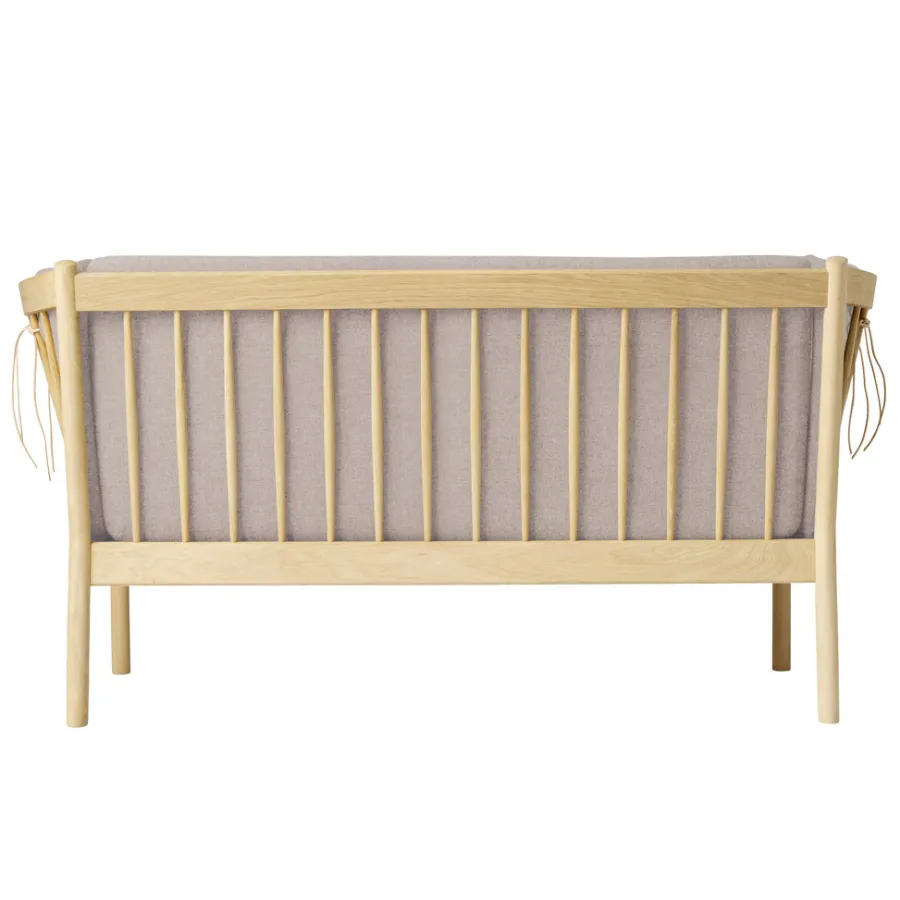 FDB Møbler J148 Sofa 2-Sitzer Eiche lackiert Light Grey Online