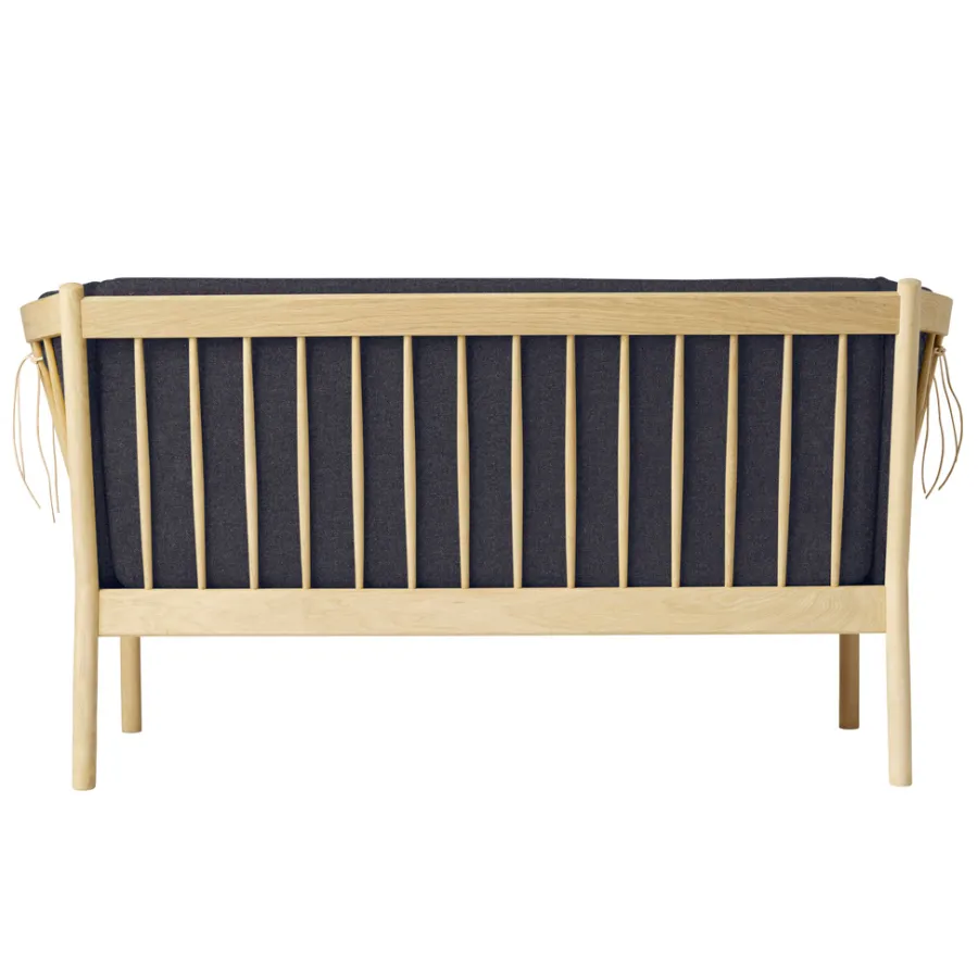 FDB Møbler J148 Sofa 2-Sitzer Eiche lackiert Dark Grey Hot