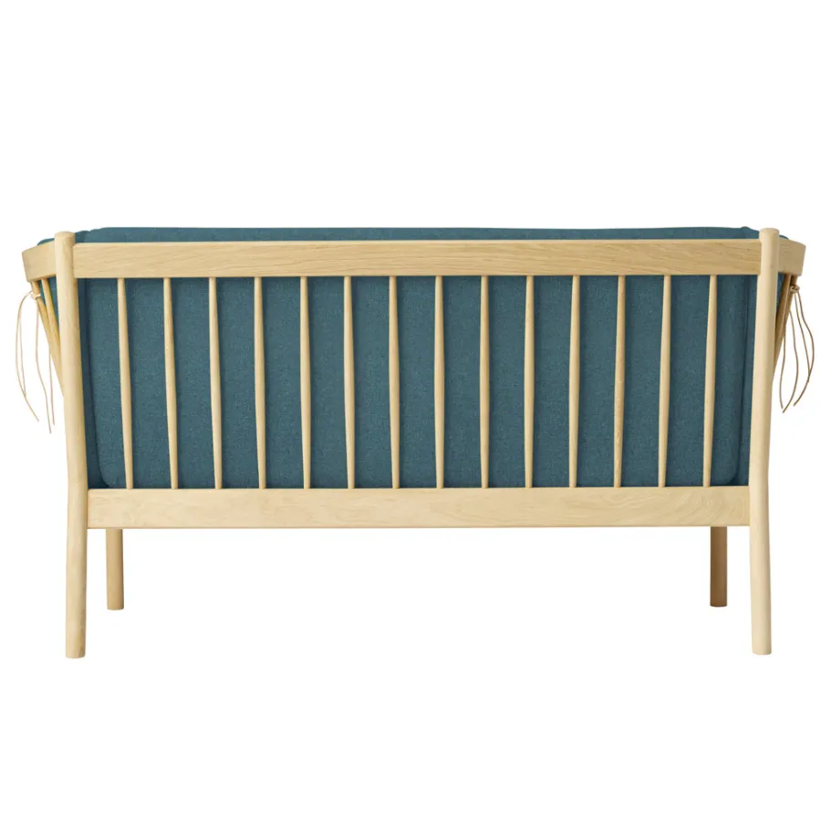 FDB Møbler J148 Sofa 2-Sitzer Eiche lackiert Green Hot