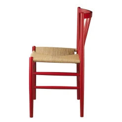 FDB Møbler J80 Stuhl Buche Ruby Red Best