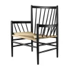 FDB Møbler J82 Stuhl Buche Schwarz/Natur Nordic Swan Ecolabel Outlet