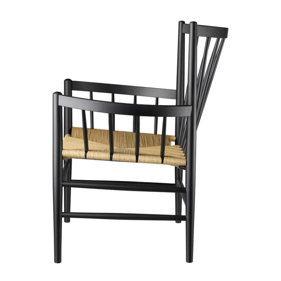 FDB Møbler J82 Stuhl Buche Schwarz/Natur Nordic Swan Ecolabel Outlet