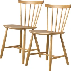 FDB Møbler J46 Stuhl Eiche Natur Geölt Nordic Swan Ecolabel 2er-Set Discount
