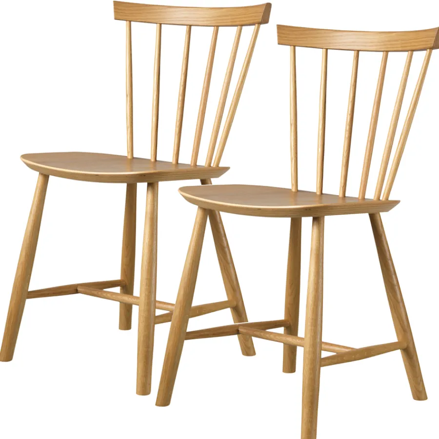 FDB Møbler J46 Stuhl Eiche Natur Geölt Nordic Swan Ecolabel 2er-Set Discount