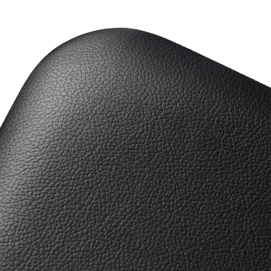 FDB Møbler J48 Stuhl Natur/Leder Schwarz Best