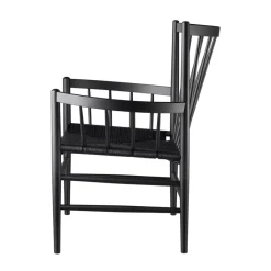 FDB Møbler J82 Stuhl Schwarz/Schwarz Fashion