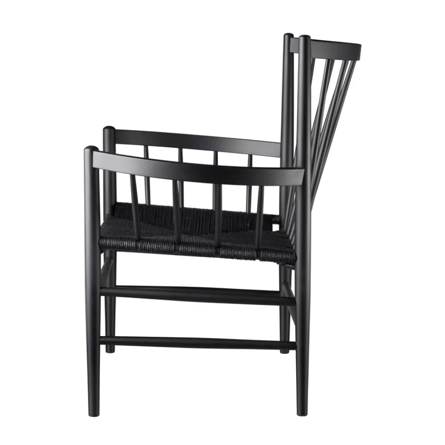 FDB Møbler J82 Stuhl Schwarz/Schwarz Fashion