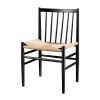 FDB Møbler J80 Stuhl Schwarz/Natur Nordic Swan Ecolabel Clearance