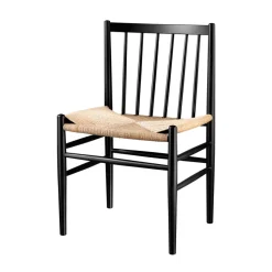FDB Møbler J80 Stuhl Schwarz/Natur Nordic Swan Ecolabel Clearance