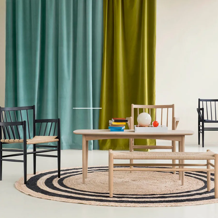 FDB Møbler J81 Stuhl Schwarz/Natur Nordic Swan Ecolabel Sale
