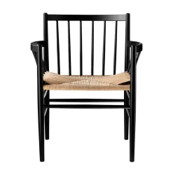 FDB Møbler J81 Stuhl Schwarz/Natur Nordic Swan Ecolabel Sale