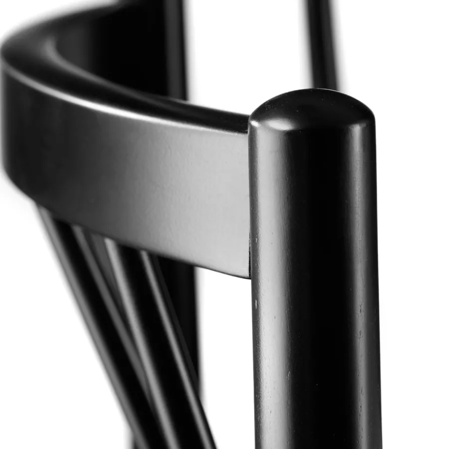 FDB Møbler J81 Stuhl Schwarz/Natur Nordic Swan Ecolabel Sale