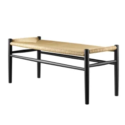 FDB Møbler J83B Bank Buche Schwarz/Natur Nordic Swan Ecolabel Discount