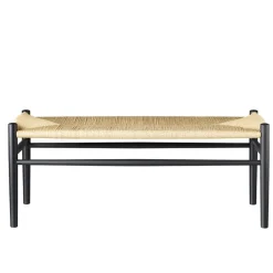 FDB Møbler J83B Bank Buche Schwarz/Natur Nordic Swan Ecolabel Discount