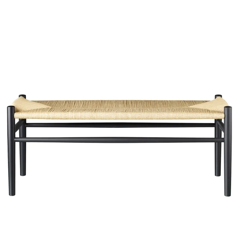 FDB Møbler J83B Bank Buche Schwarz/Natur Nordic Swan Ecolabel Discount