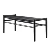 FDB Møbler J83B Bank Schwarz/Schwarz Hot