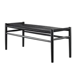 FDB Møbler J83B Bank Schwarz/Schwarz Hot