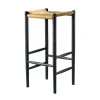 FDB Møbler J164B Barhocker Schwarz/Natur Online