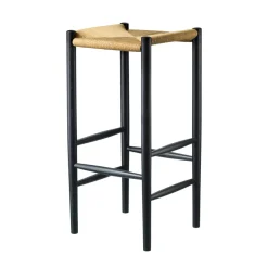 FDB Møbler J164B Barhocker Schwarz/Natur Online