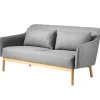 FDB Møbler L38 - Gejsa Sofa Hellgrau Melange Discount