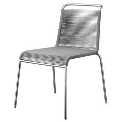 FDB Møbler M20 - Teglgård Stuhl Metall / Light Grey Best