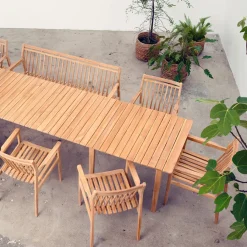 FDB Møbler M10 Sammen Bank 3-Sitzer Gartenmöbel Natur Fashion