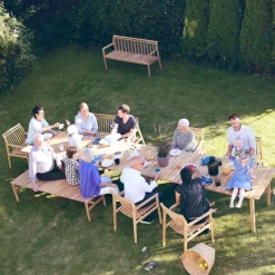 FDB Møbler M10 Sammen Bank 3-Sitzer Gartenmöbel Natur Fashion