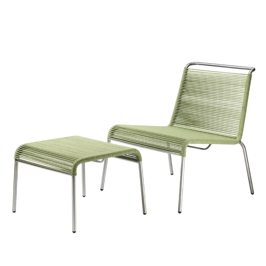 FDB Møbler M20S - Teglgård Fußhocker Metall /Green Fashion