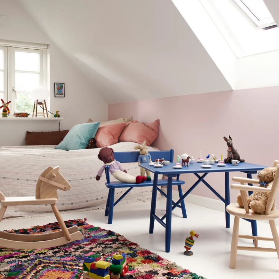 FDB Møbler P9 Kinderstuhl Rot Hot