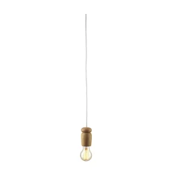 FDB Møbler U1 - Hiti Deckenlampe Natur/Weißes Kabel Clearance