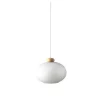 FDB Møbler U2 - Hiti Deckenlampe Natur/Opales Glas, Weißes Kabel Fashion