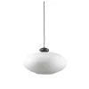 FDB Møbler U3 - Hiti Pendulum Deckenlampe Schwarz, Opales Glas, Schwarzes Kabel Fashion