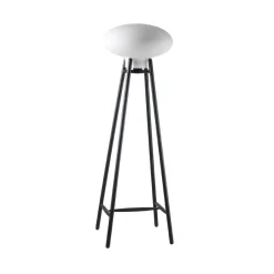 FDB Møbler U5 - Hiti Stehlampe Lampe Schwarz, Opales Glas, Schwarzes Kabel Outlet