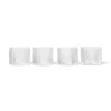 Ferm Living Flache Gläser Ripple Clear 4er-Set Clearance
