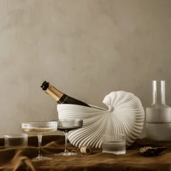 Ferm Living Flache Gläser Ripple Clear 4er-Set Clearance