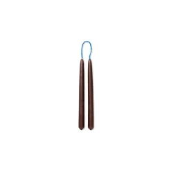 Ferm Living Kerze Schmal Dipped Brown 8er-Set Outlet