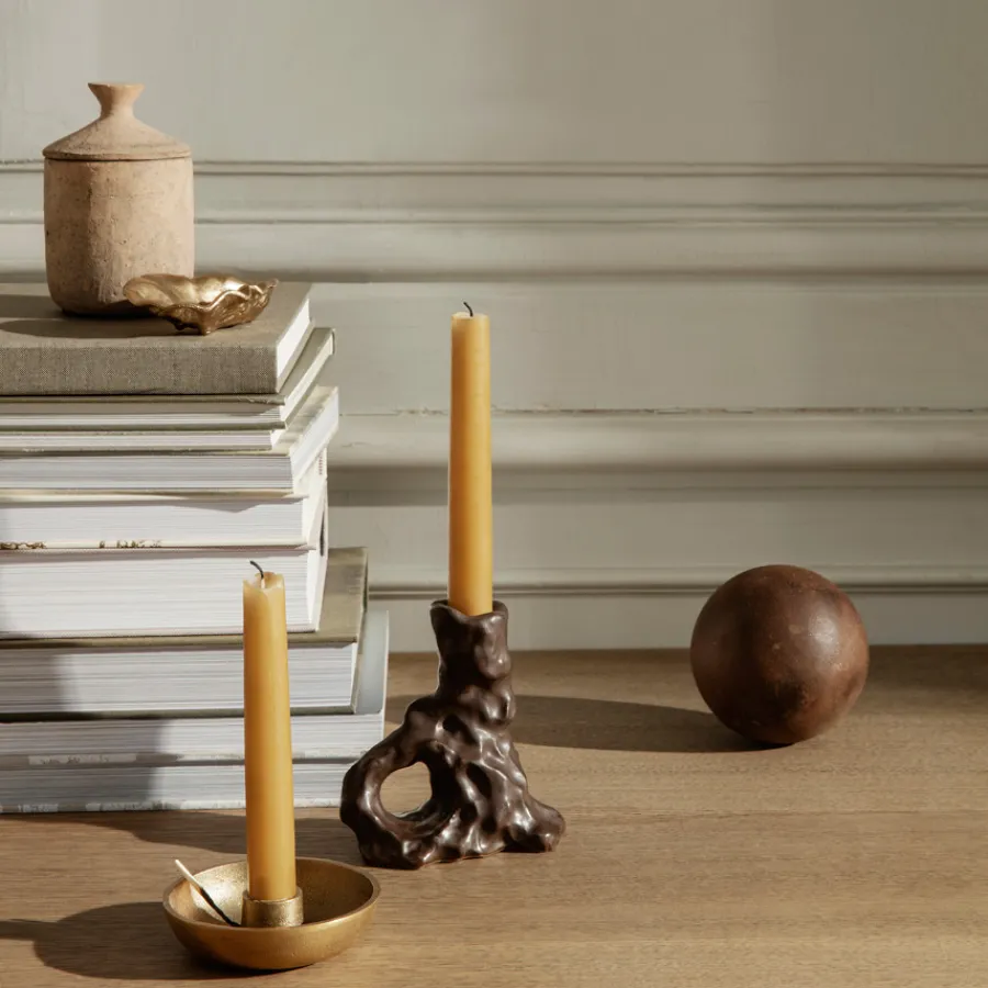 Ferm Living Kerzenhalter Dito Single Dark Brown Discount